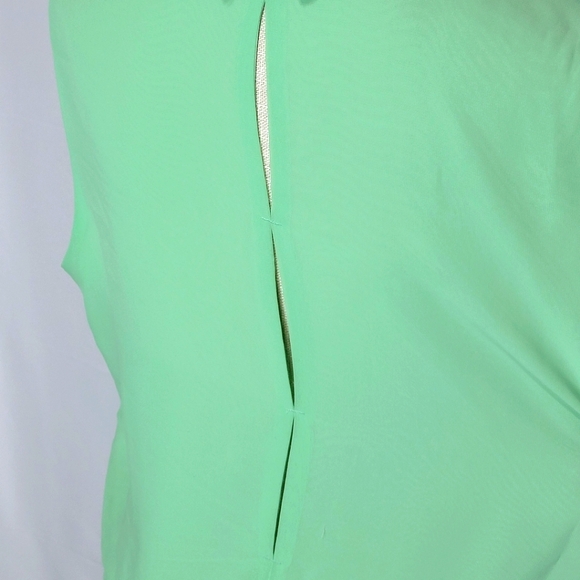 BCBGeneration Mint Green Dress with Black Collar Size Large #370 - Picture 6 of 8